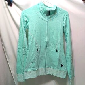 Women's Bench Jackee zip thru aquamarine cotton fall jacket size small NWT